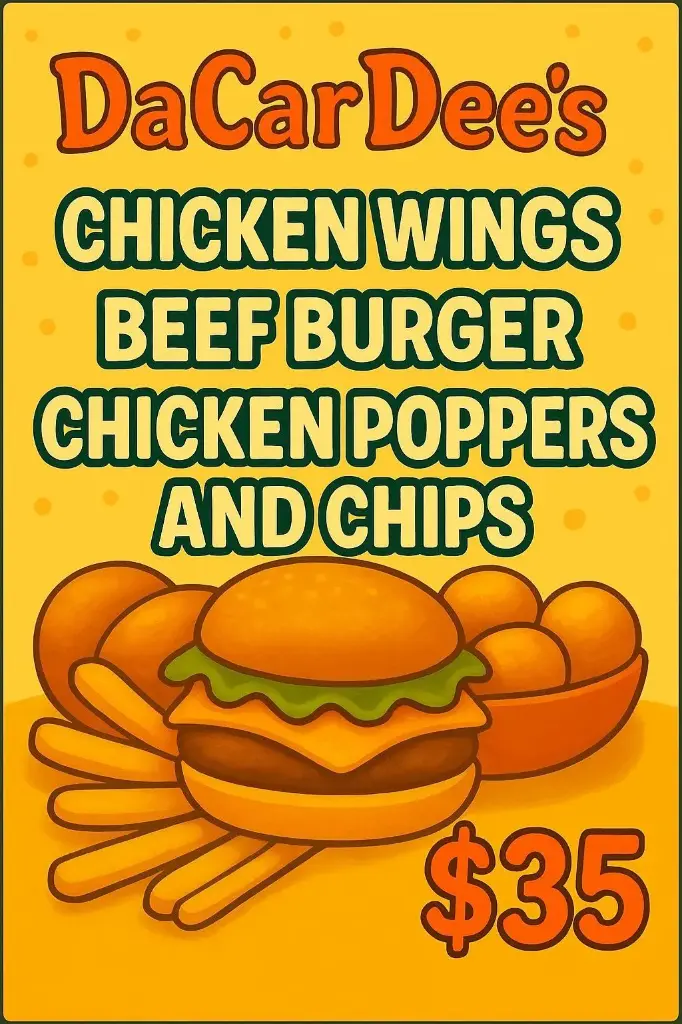 Wing/Poppers/Burger/Chips